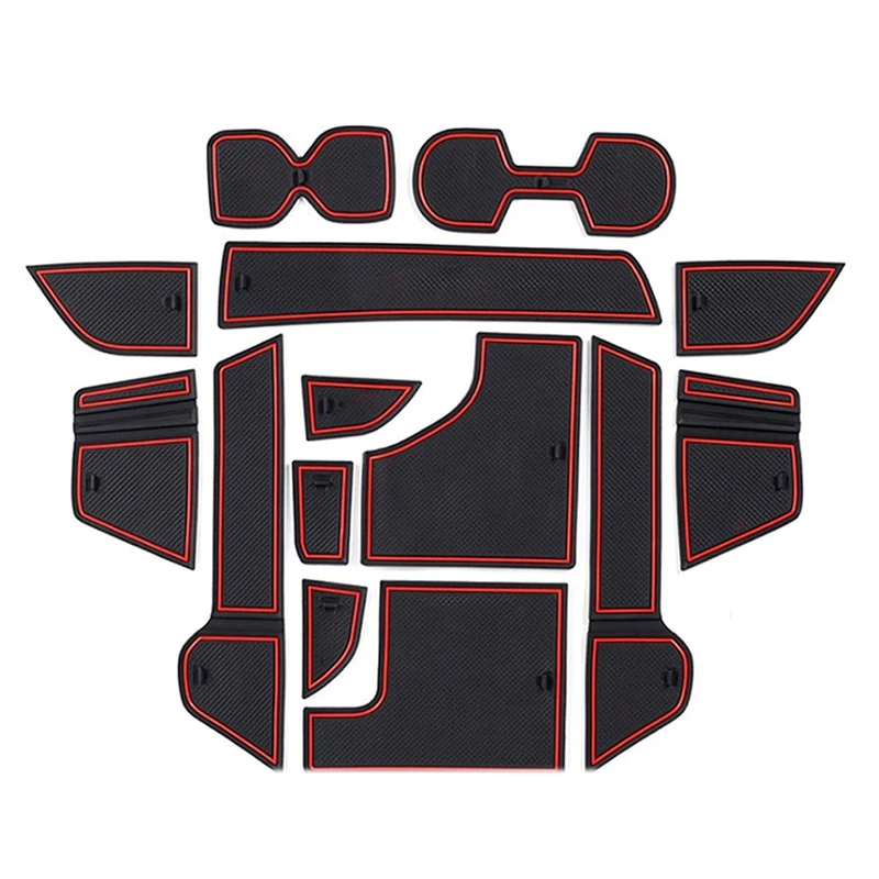 

Коврик для автомобильного дверного слота, нескользящий внутренний подходящий для дверного отсека, подкладки для центральной консоли для ...