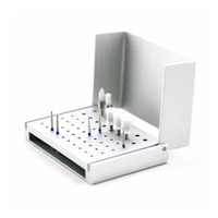 1 pc 58 holes dental bur holder stand autoclave disinfection box case m56