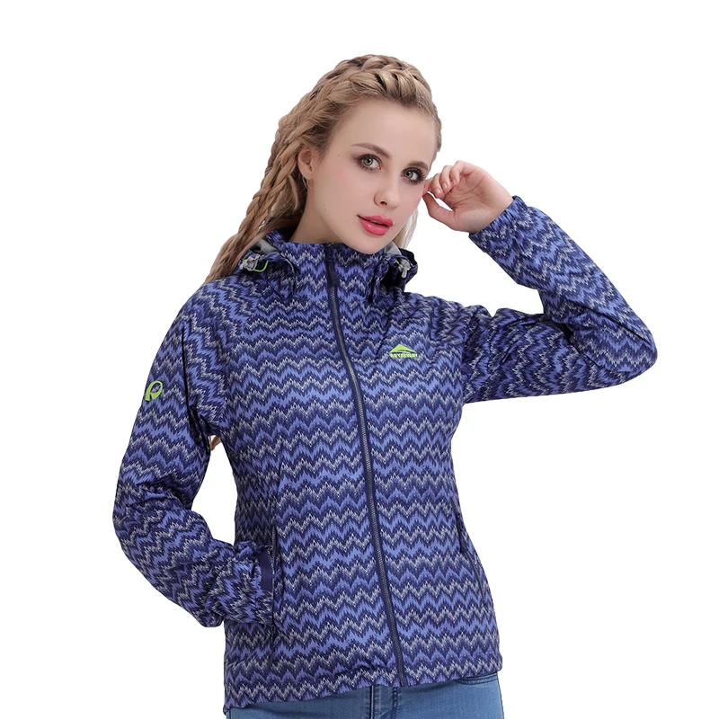 Женская ветровка с капюшоном ROYALWAY водонепроницаемая куртка для активного отдыха