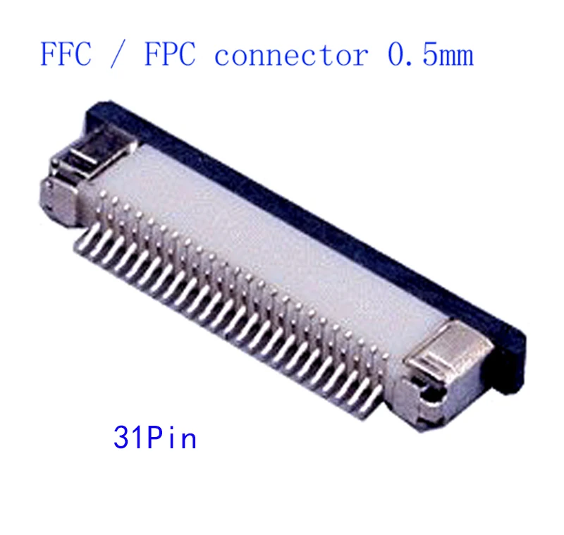 Коннектор FFC/FPC 10 шт. 0 5 мм 31Pin плоский ленточный коннектор выдвижного типа