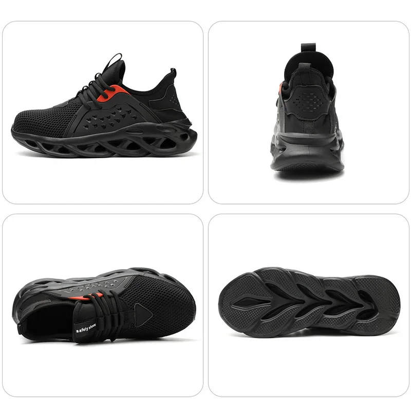 Дышащая защитная обувь мужские ботинки Нескользящие строительные кроссовки