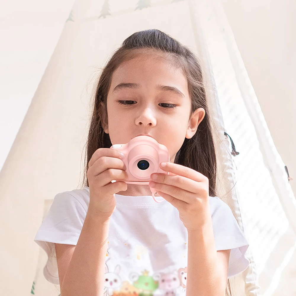 

Kids Camera Children'S Digital Camera With 32GB Memory Card Cute Cover For Girl Boys Shockproof Mini Educational Toys For Kid