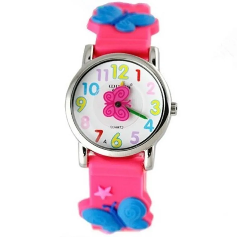 Часы Детские Кварцевые водонепроницаемые ярких цветов с изображением