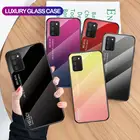 Чехол из закаленного стекла для Samsung Galaxy A02S, A21S, A42, A52, A72, M51, M31S, A51, A71, противоударный