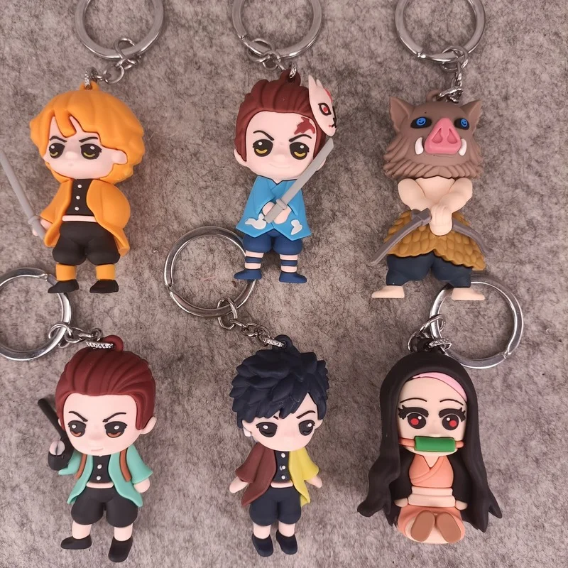 

Demon Slayer 3D Modeling Kamado Nezuko Keychain Pendant Toys Hobbies Anime Kawaii Baby Children's Popite Christmas Cute Gift
