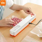 Вакуумный упаковщик Xiaomi, бытовая упаковочная машина для пищевых продуктов, пленочный, пакеты для хранения, 10 шт. в подарок