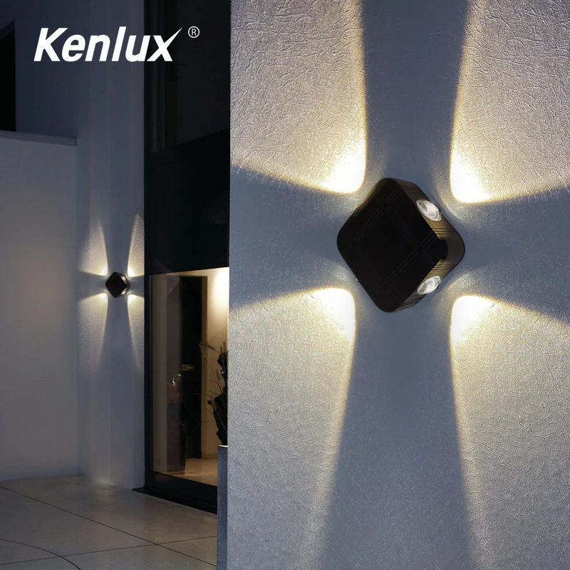 Светодиодный алюминиевый настенный квадратный светильник декоративное