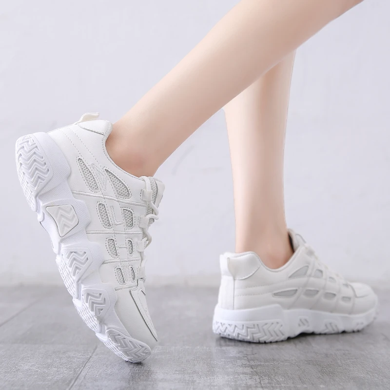 

Sneakers Women Platform Shoes Brand Casual Thick Sole Breathable Ladies Vulcanized Shoes Chunky Sneakers Women Chaussure Femme