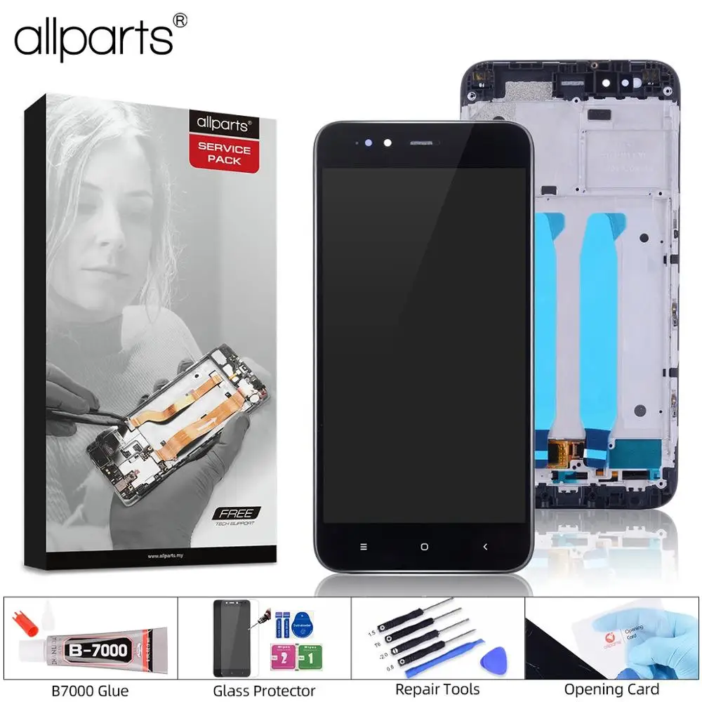 5.5" Original Display For Xiaomi Mi A1 LCD Touch Screen with Frame Replace MiA1 5X | Мобильные телефоны и аксессуары