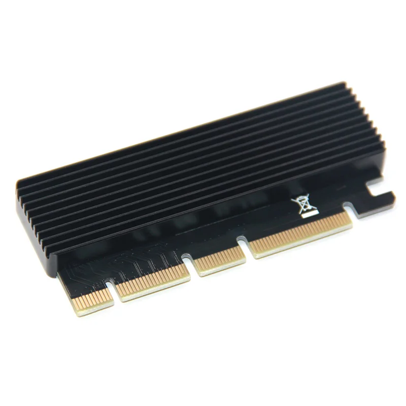 

NVME Adapter M.2 to PCIE3.0 Full Speed x16x8x4 Expansion Card MKEY Full Aluminum Box Cooling @M23