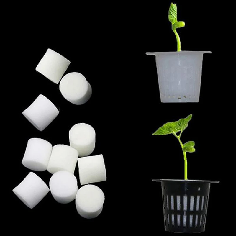 Губка для гидропоники с воротником из пенопласта аксессуары белой саженой