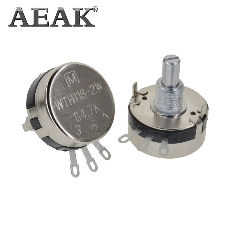 AEAK WTH118 DIY набор частей 2 Вт 1A потенциометр 1 к 2,2 к 4,7 к 10 к 22 к 47 к 100 к 1 м