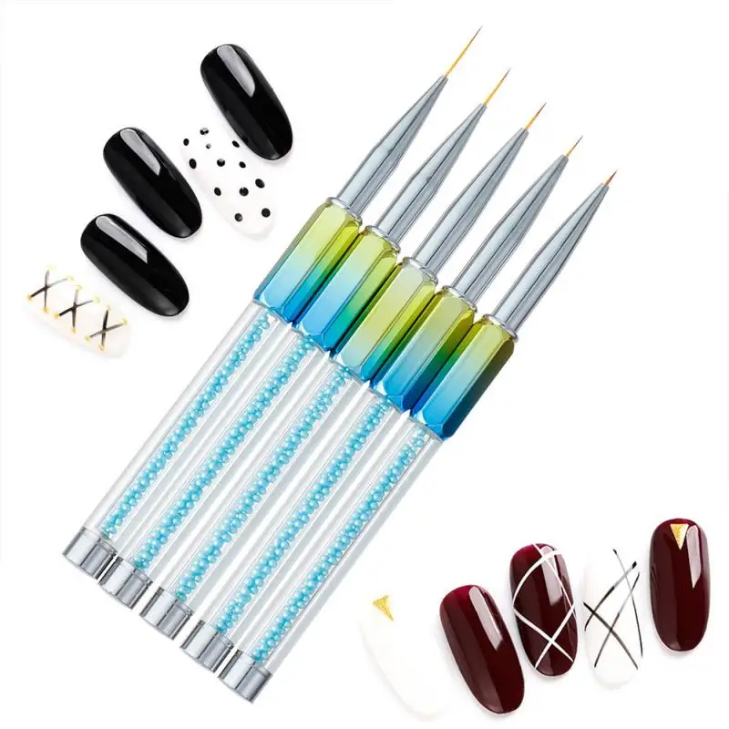 

3/5 предметов в комплекте, ручка для нейл-арта светильник терапии ручка с украшением в виде кристаллов рисунок пером ручка, кисточка для ногт...