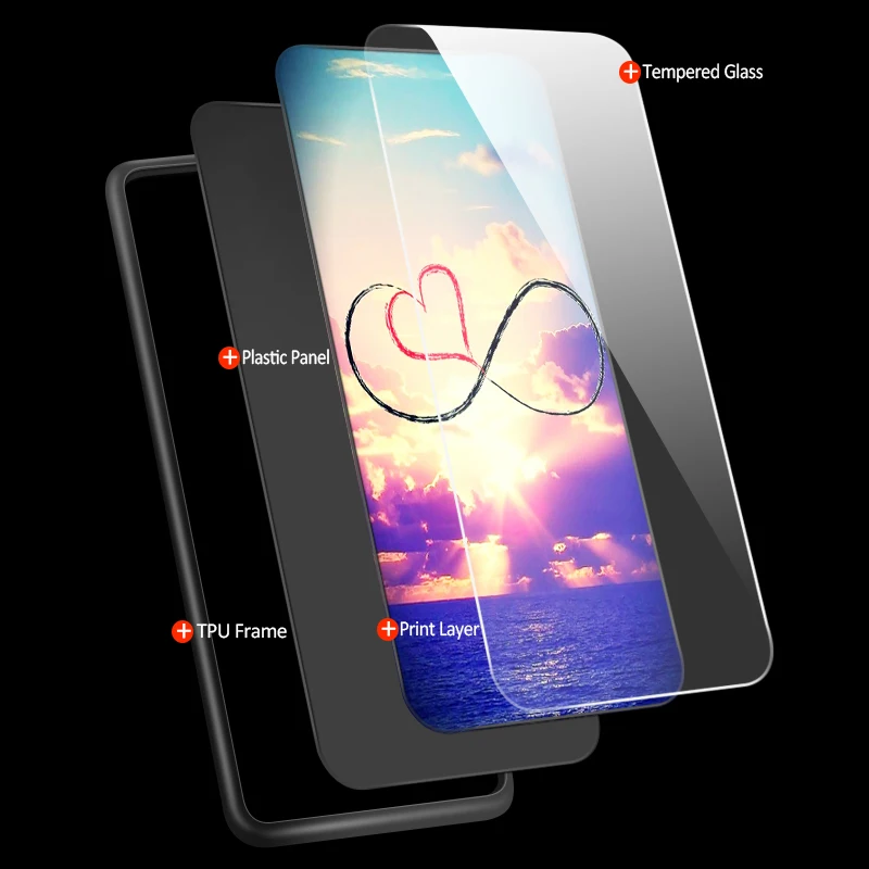Противоударный жесткий чехол для iPhone 5S, SE 6 6S 7 8 Plus XR XS MAX для Meizu M5 M6 M8 M9 Note 16th Plus Роскошный чехол из закаленного стекла