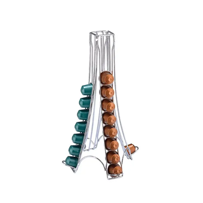 for 32pcs Capsule Металлический держатель кофейных капсул, железная Хромированная Подставка, кофейные капсулы для хранения, металлический держатель кофейных капсул для капсул - Цвет: for 32pcs Capsule