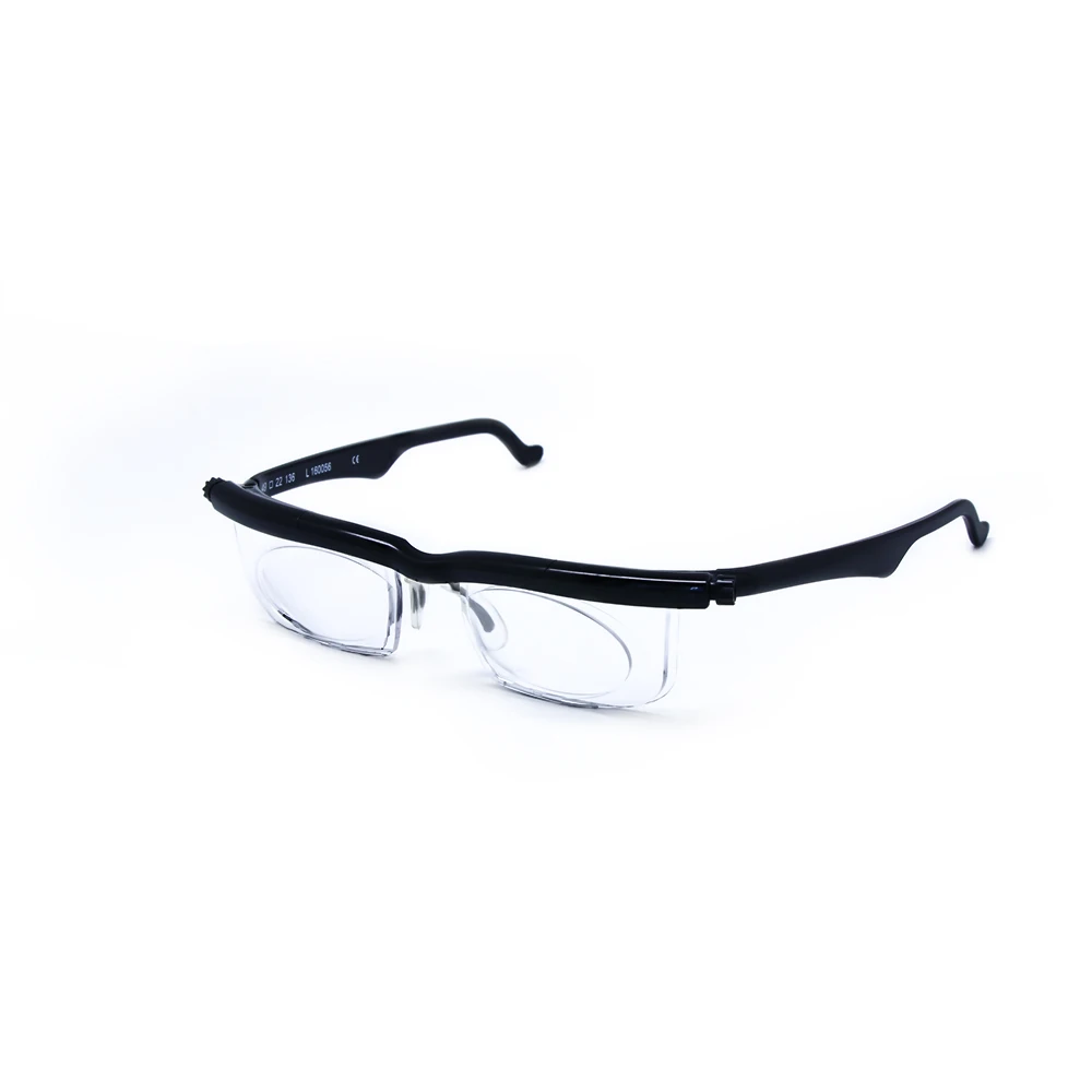 Adlens Focus регулируемые очки для чтения близорукости очки-4D до+ 5D диоптрий увеличительная переменная сила - Цвет оправы: black