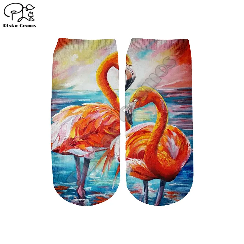 

PLstar Cosmos удивительные животные 3D принт хлопковые носки красочные брендовые теплые красивые короткие до щиколотки унисекс модные повседневные носки F11