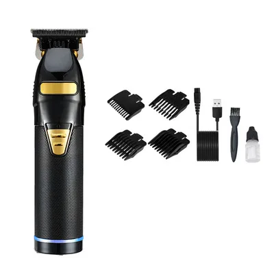 

Hot sale hair salon strong power electric hair clippers retro oil head home men's hair clipper USB electric hair clipper