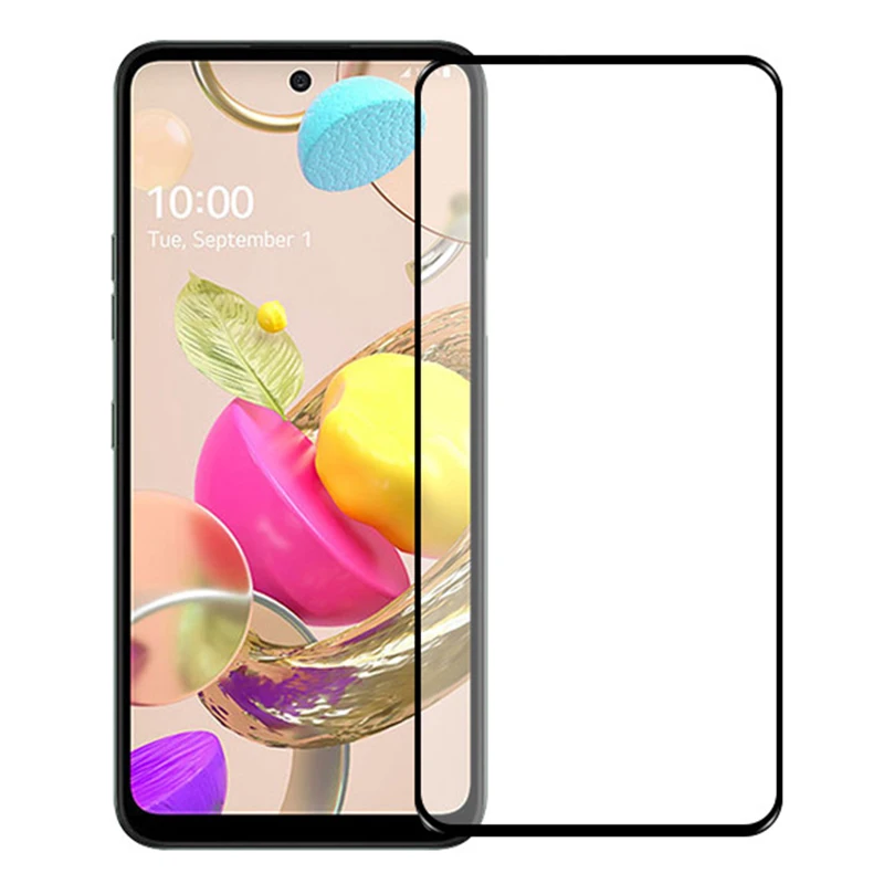 2 шт. 3D полное клеевое закаленное стекло для LG K42 9H покрытие экрана Защитная пленка