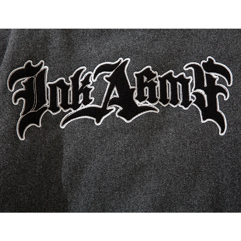 

Leather Patchwork Letter Patch Thicken Bomber Jackets Men Cotton Padded Warm Winter Jacket Men College Style Baseball Coats