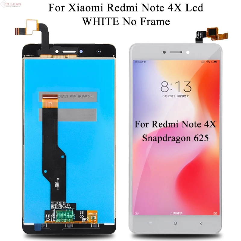 Акция, ЖК-дисплей Catteny Note 4X с рамкой для Xiaomi Redmi Note 4X, ЖК-дисплей с сенсорной панелью, дигитайзер в сборе - Цвет: White No Frame