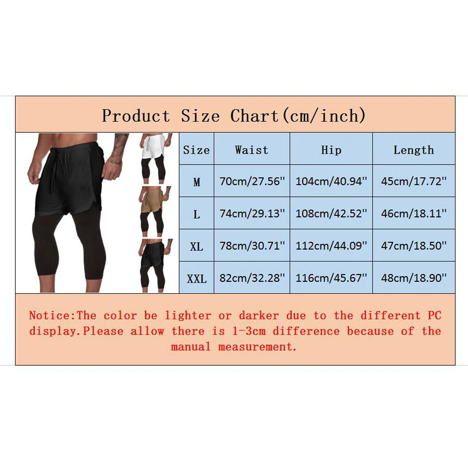 

Men's Casual pants Double-Layer Solid Color Fitness Track Pants Slim Running Pants Men Jogging sweatpants pantalones hombre 2021