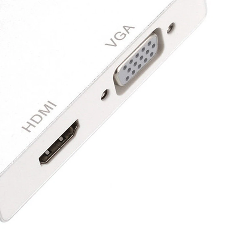 4 в 1 Тип C штекер Hdmi Vga Dvi Usb 3 0 Женский адаптер конвертер Поддержка K 1080 P для Macbook Google