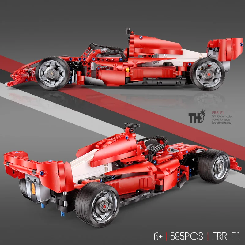 RC Technic DIY MOC 2,4 ГГц эксклюзивный Grand Prix Racer F1 формула гоночный автомобиль строительные блоки модели Кирпичи Классические детские игрушки подарок