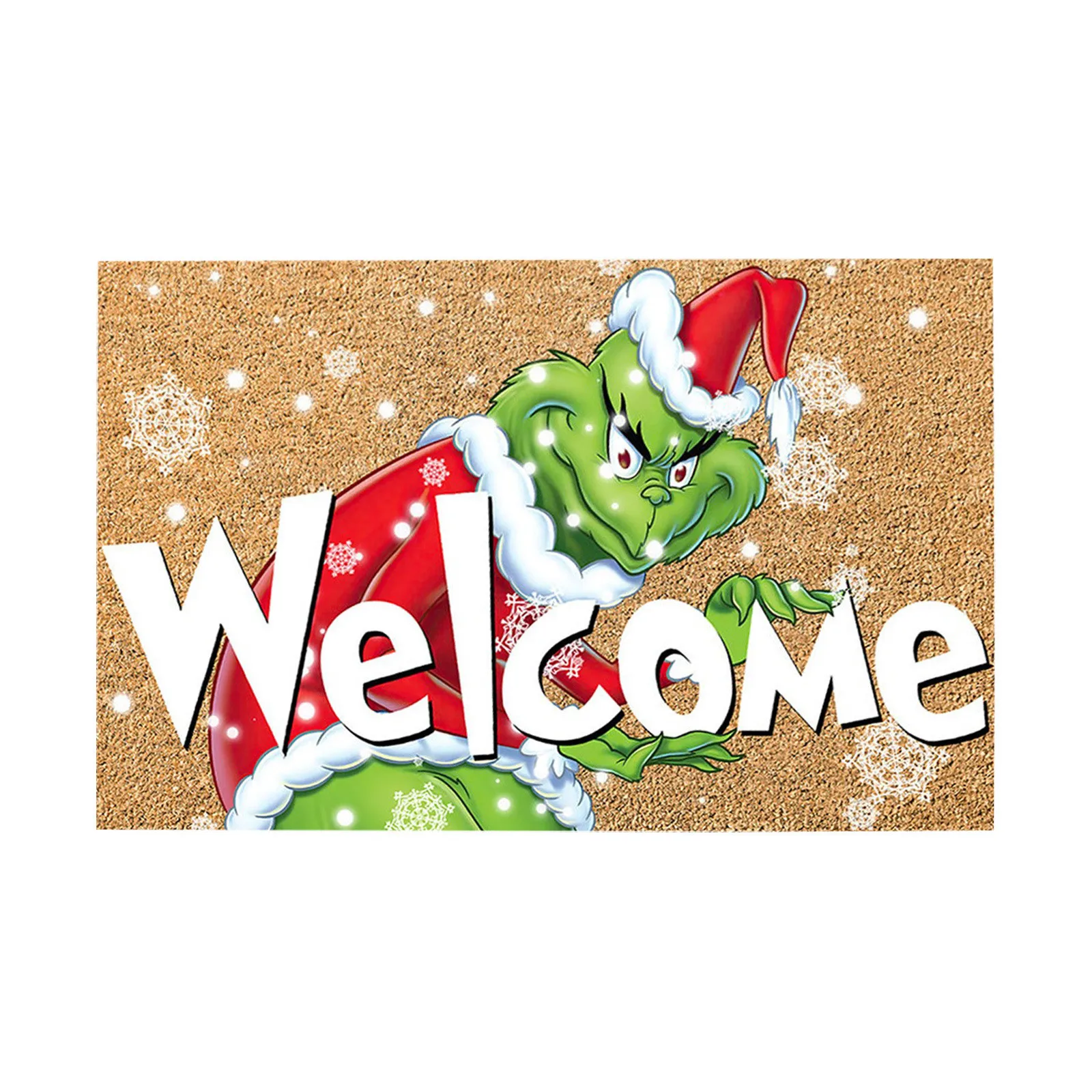 Рождественский коврик Grinch на заказ 40x60 см домашний входной противоскользящий