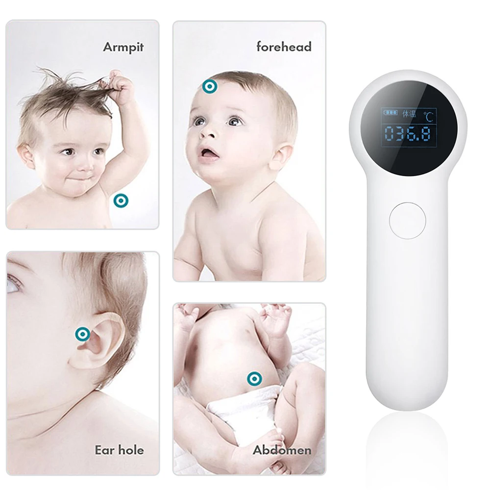 Детский термометр инфракрасный бесконтактный измерение тела цифровой ИК ЖК
