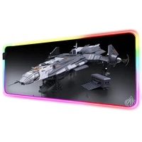 mairuige airplane fighter printed rgb xxl mouse pad gamer led laptop rubber base with backlight mouse pad keyboard desktop desk
