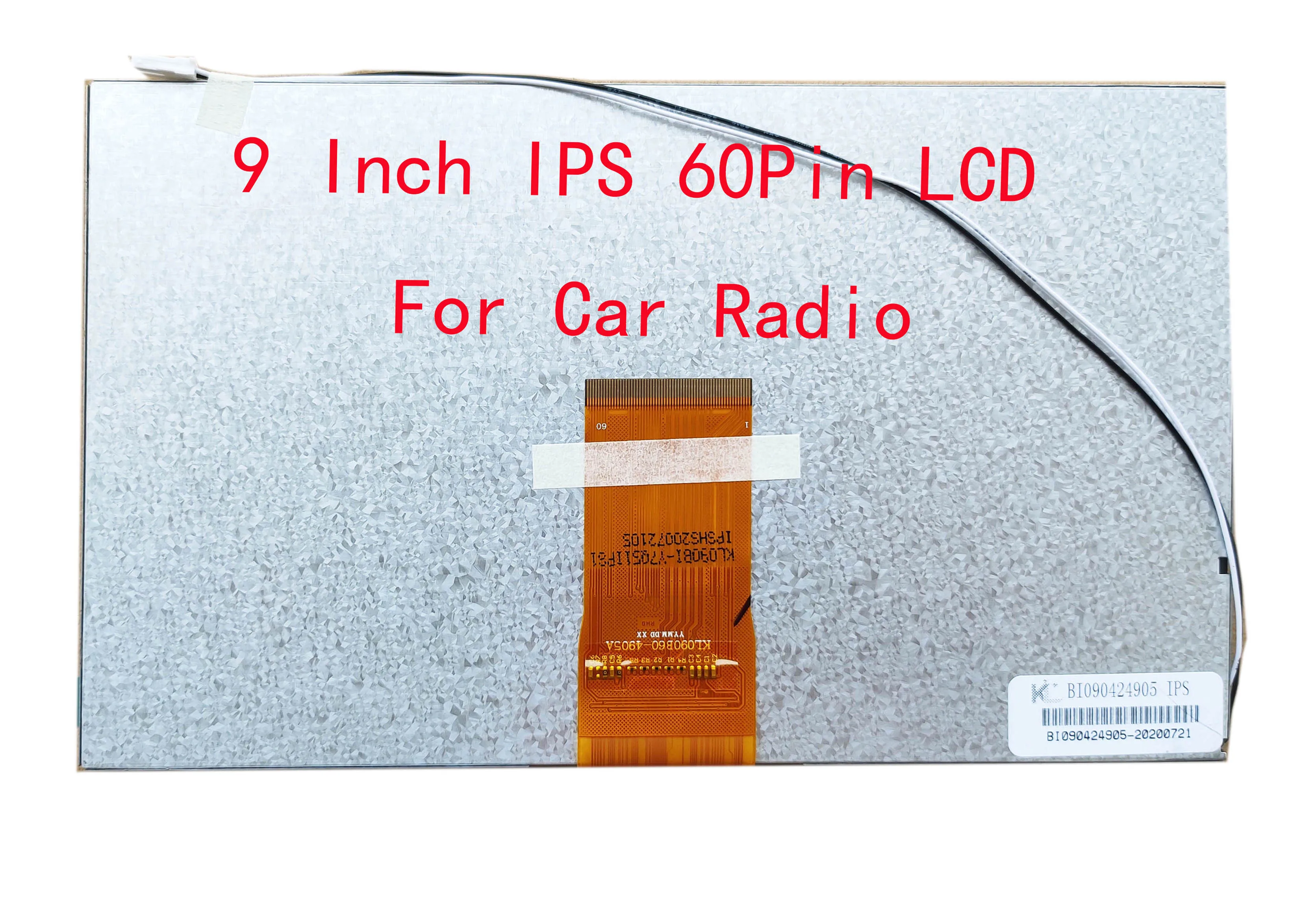 Polegada de Navegação do Carro Universal Lcd 60pin 1024*600 Novo Ips tn para Rádio 210*126 mm Carplay Txd090hih60 Kl-bi090424905 Ips 9 Painéis e LCDs p/ tablet