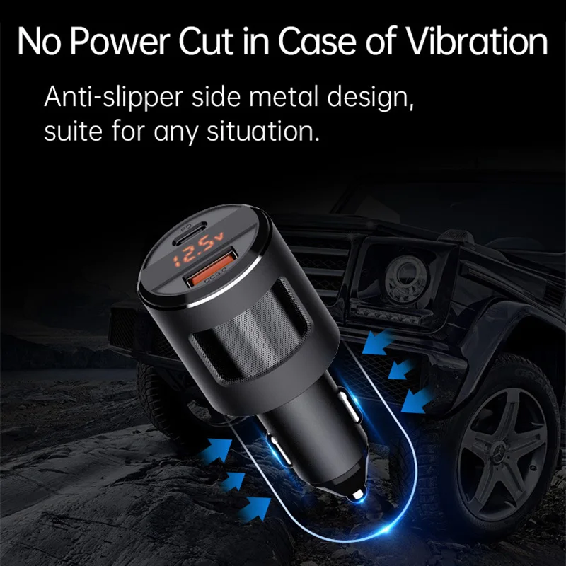 65W USB-C напряжение дисплея автомобиля быстрое зарядное устройство для Macbook Air iPhone 12