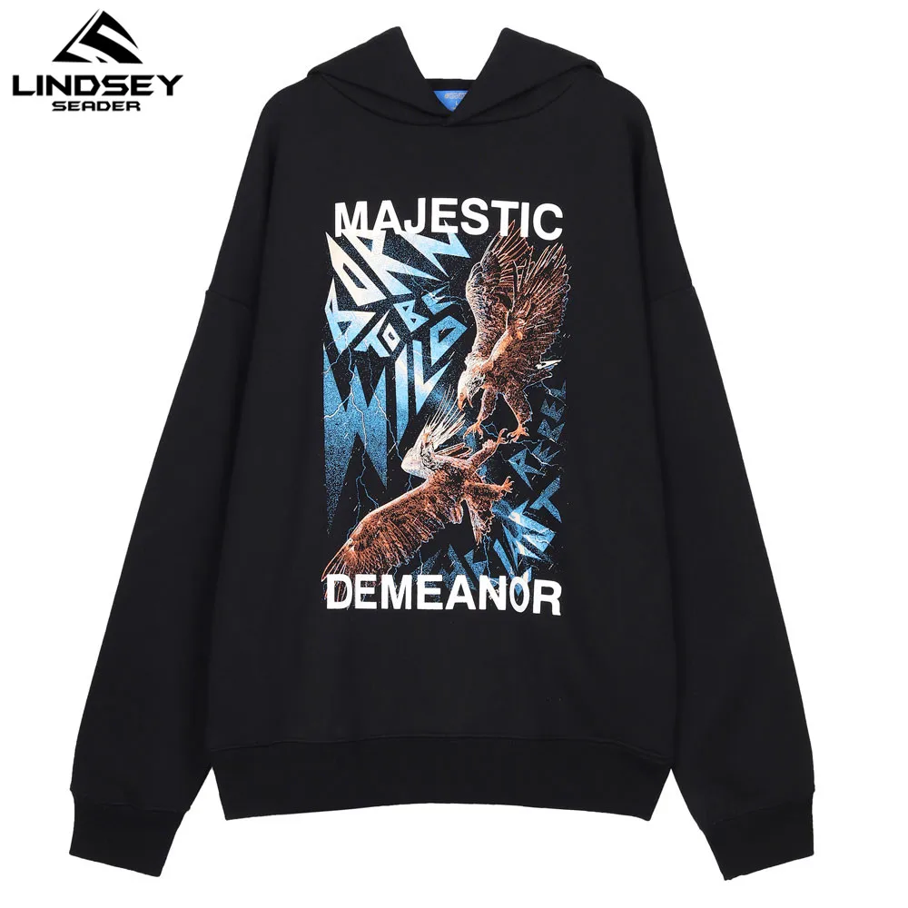 Худи LINDSEY SEADER 20FW The Eagle Duels флисовые толстовки с принтом свитшоты уличная одежда