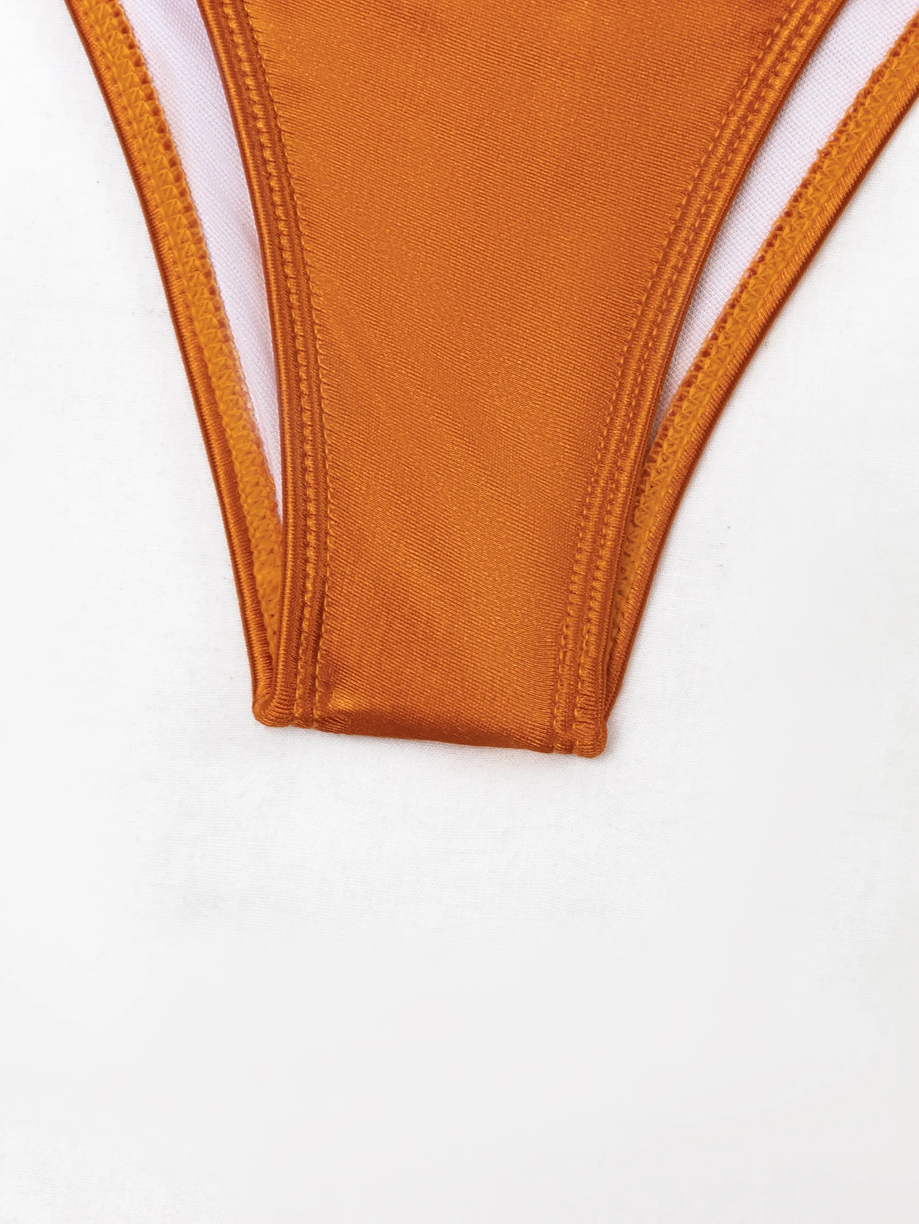 

New 2021 Swimsuit Fashion Young Girl Two Piece Women Swimwear Single Shoulder Backless Shiny Solid Bathing Suit Sexy Bikini