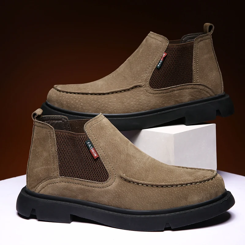 Новая модная мужская обувь кожаная повседневная уличная удобная