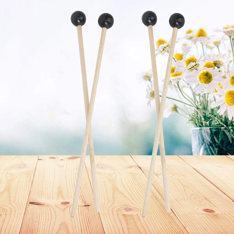 Деревянные палочки Marimba 4 шт. прочная клавиатура барабанные перкуссионные