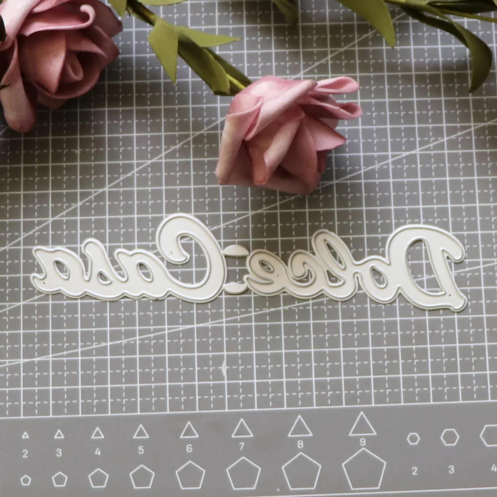 

Italian Dolce Casa Letter Metal Cutting Dies DIY Scrapbooking Card Stencil Paper Craft Handmade Album Handbook Decoration