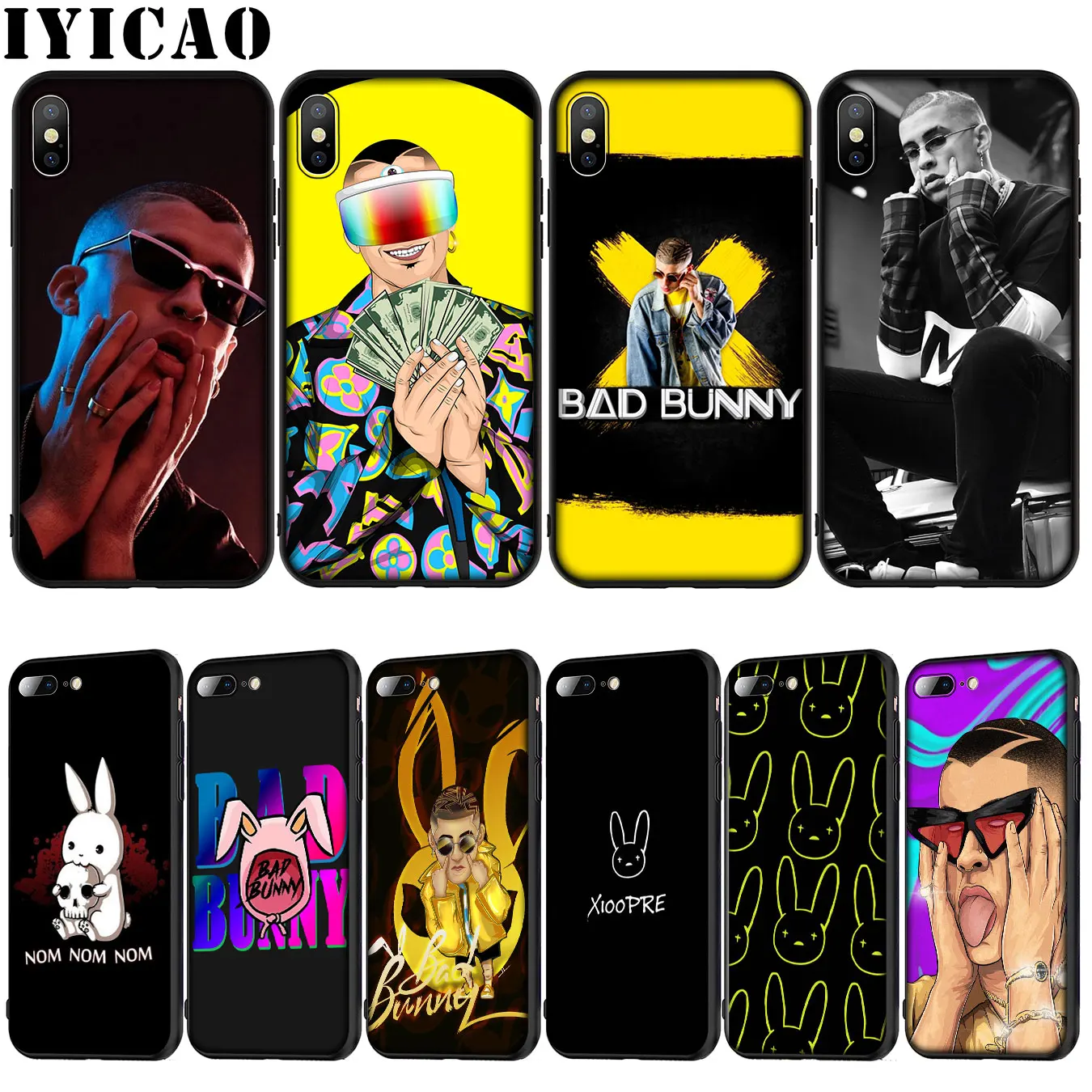Pop плохой Кролик Мягкий силиконовый чехол для iPhone 12 мини XR X XS 11 Pro Max 10 6 6S 7 8 plus 5S SE