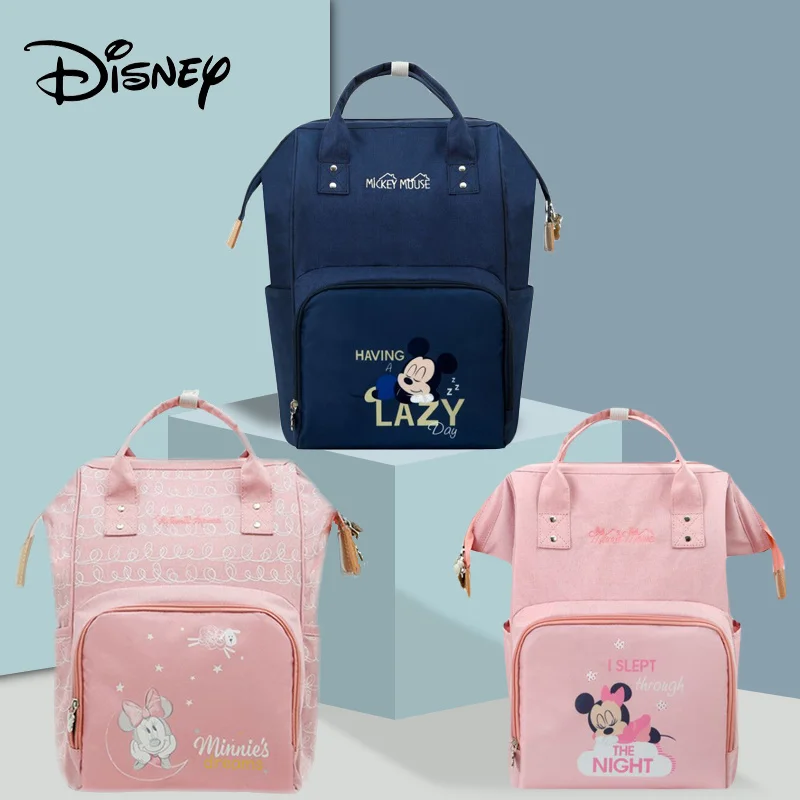 

Сумки для подгузников Disney, водонепроницаемая сумка для мам, большая вместительность, Детская сумка для хранения, сумка для ухода за ребенко...