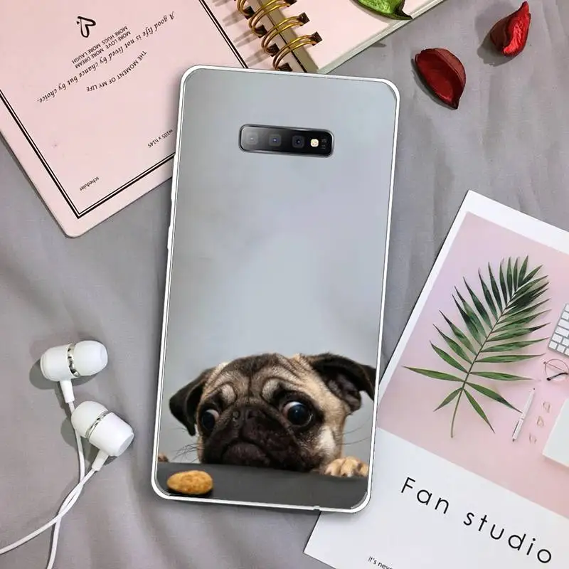 

Phone Case Transparent For Samsung Galaxy S A 5 7 8 9 2015 20 edge plus 10 e lite 2019 beach fruit flower marble flag pattern