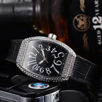 

Imple and CasualLarge Digital Quartz Watch 2021 Fashion Barrel Watch Pin Buckle Quartz Spiral Watch