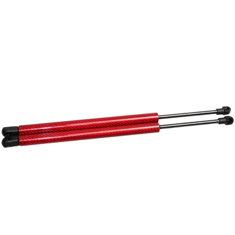 red carbon fiber Для Kia Sportage 2004-2010 задняя левая и правая крышка багажника из углеродного волокна газовые стойки амортизаторы - Цвет: red carbon fiber