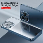 Чехлы для iphone 13 pro max, гальванизированный матовый чехол с прямым боковым покрытием для iphone 13 pro max promax, противоударный защитный чехол