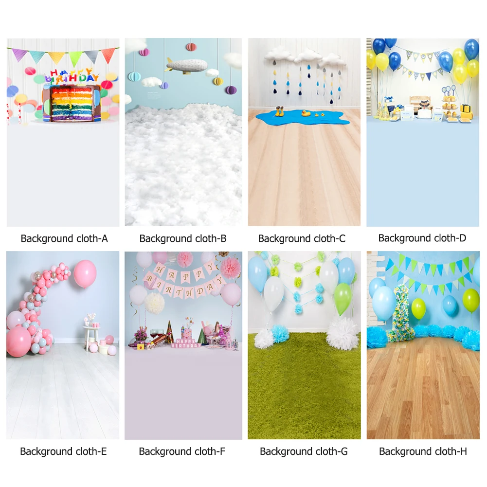 

Balloon Birthday Background Cloth Home Decor Photography Props Backdrop