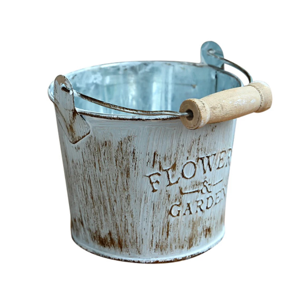 Ретро металлический Железный Ковш цветочный горшок подвесной балкон садовое