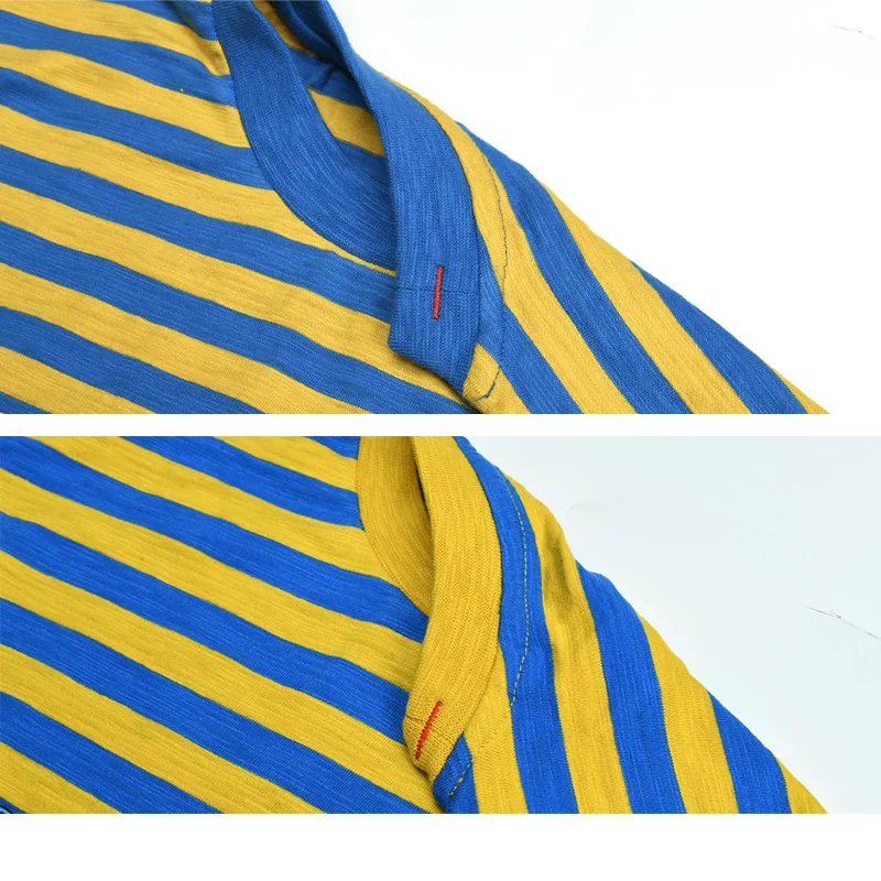 

2021 New Summer LA Style Asap Rocky Stripe Tee Fashion Women Men Vintage Loose Cotton Colors Casual Striped T-Shirt