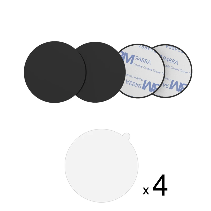 1style-4Pcs XMXCZKJ, магнитный держатель, аксессуары, запасная металлическая пластина, магнитный диск, железный лист, для тире, крепление для мобильного телефона, gps, в автомобиле - Цвет: 1style-4Pcs