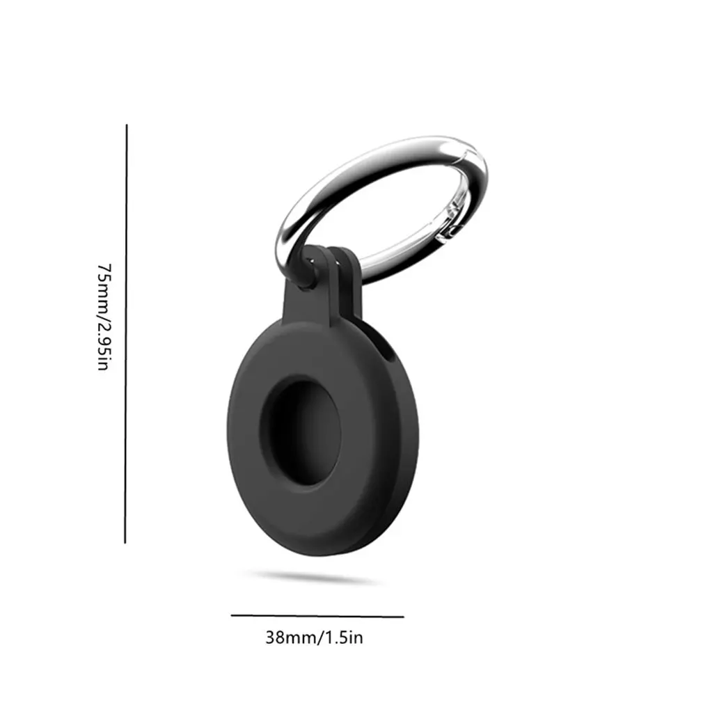 

Silicone Scratch-resistant Lightweight Protective Cover Suitable For Airtags Locator With Hanging Buckle
