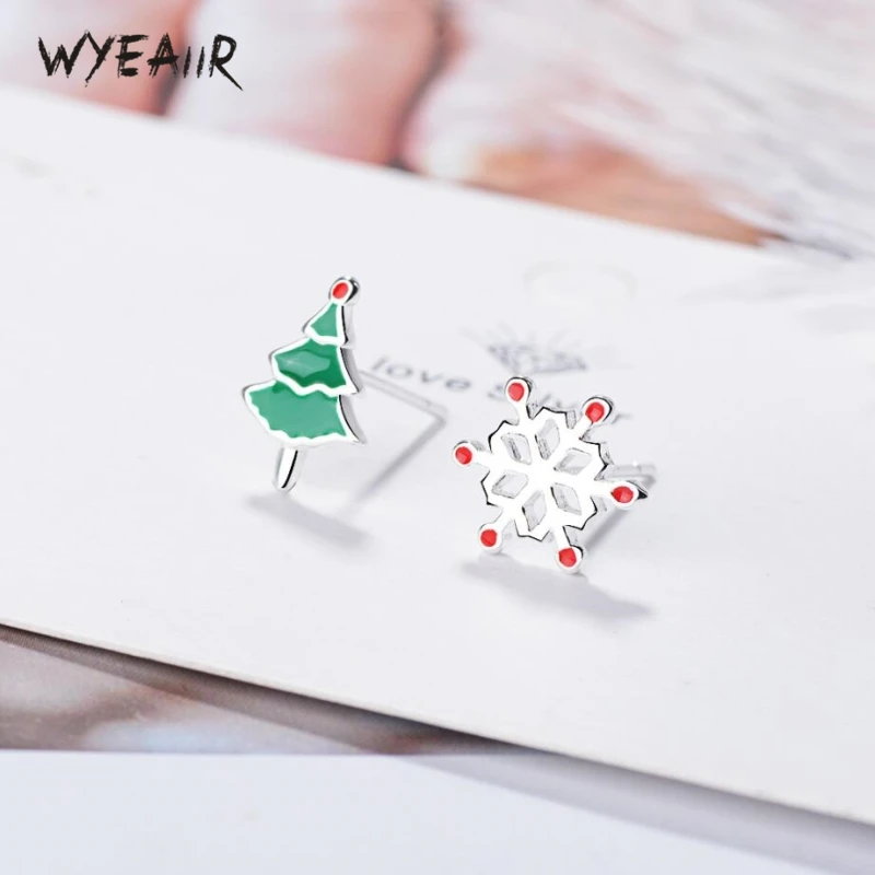 Женские серьги-гвоздики из стерлингового серебра 925 пробы WYEAIIR | Украшения и